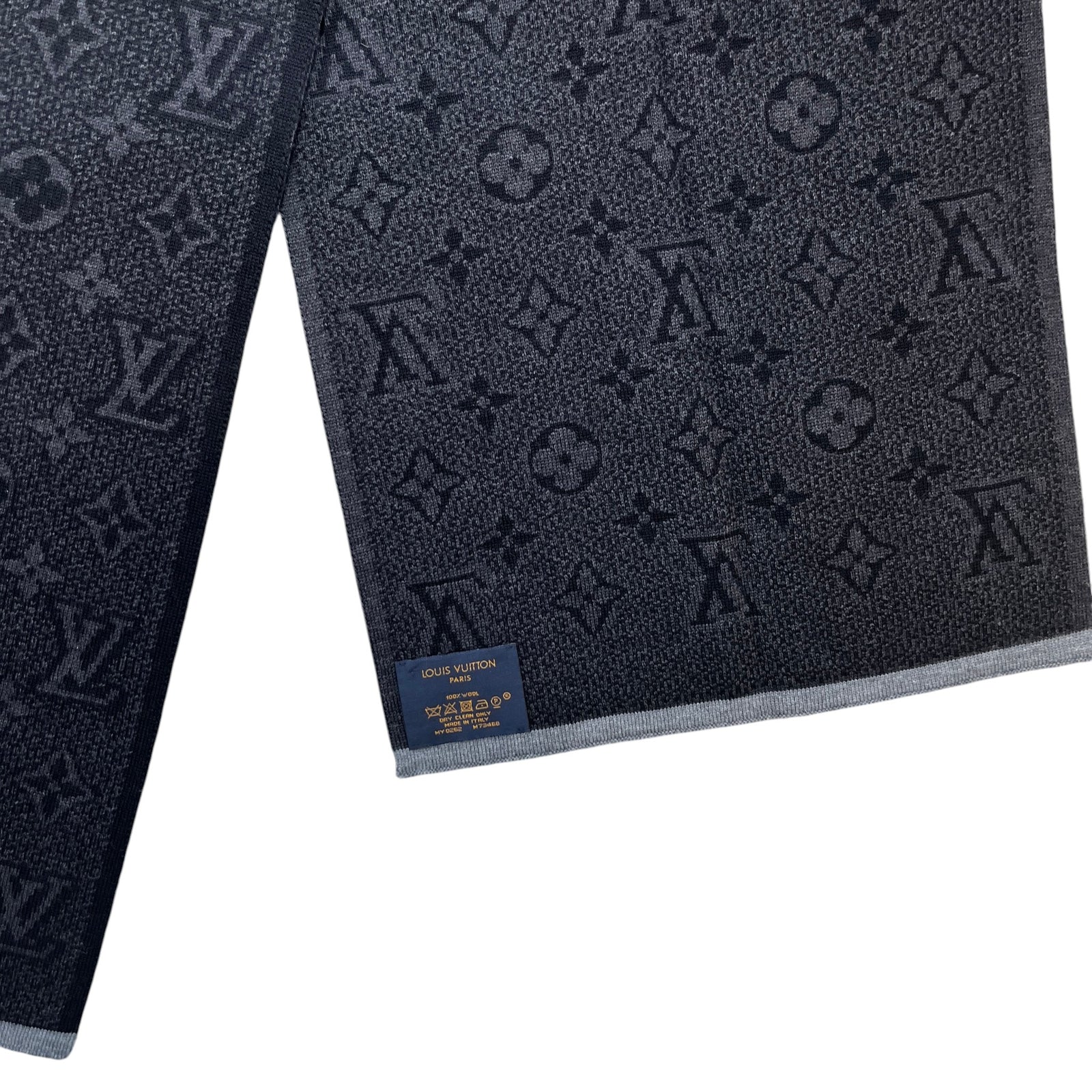 Men's Monogram Eclipse Scarf Black - Photo 5