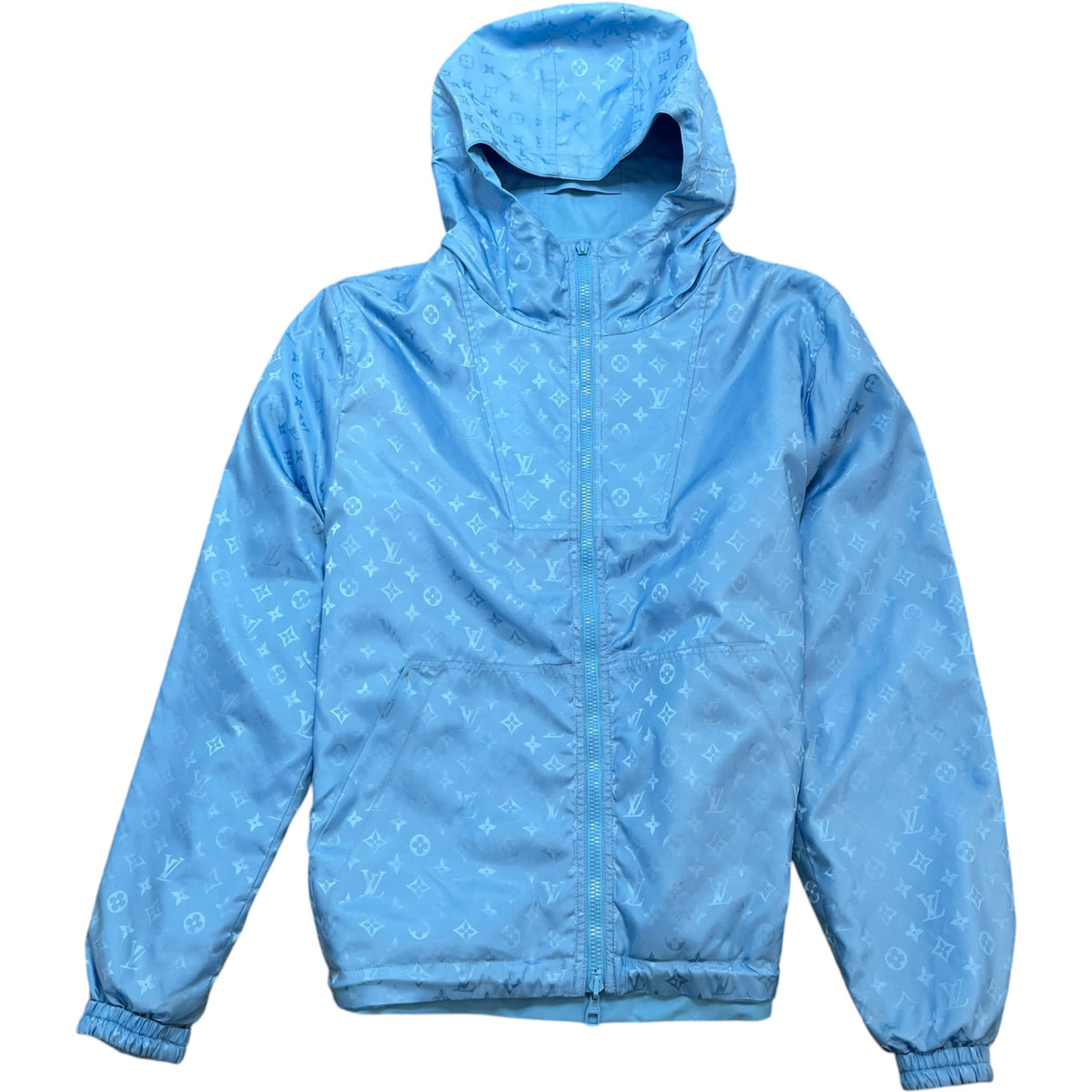 Men's Monogram Reversible Windbreaker Blue Size L - Photo 1