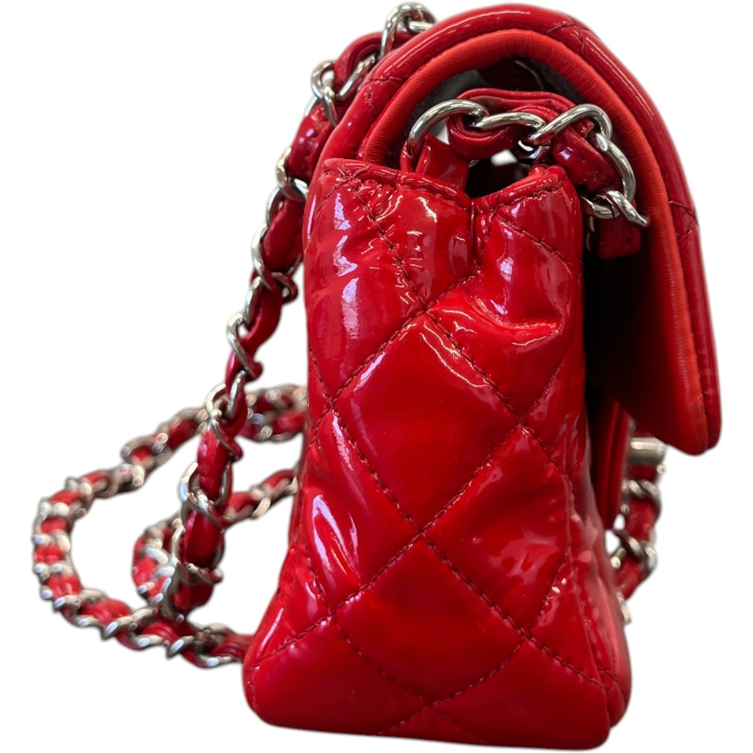 Women's Small Classic Flap Bag Red - Photo 6