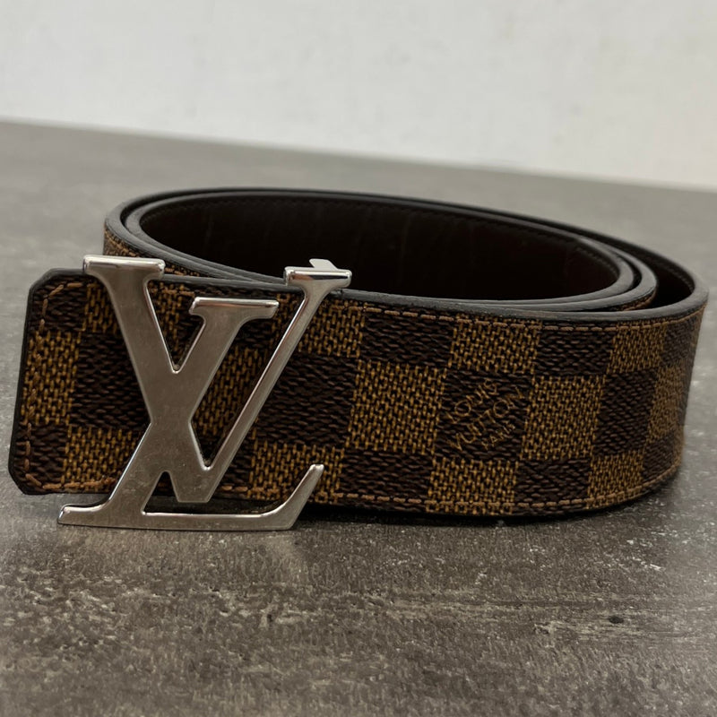 Men's Damier Ebene Reversible Belt Brown Size Waist 28"