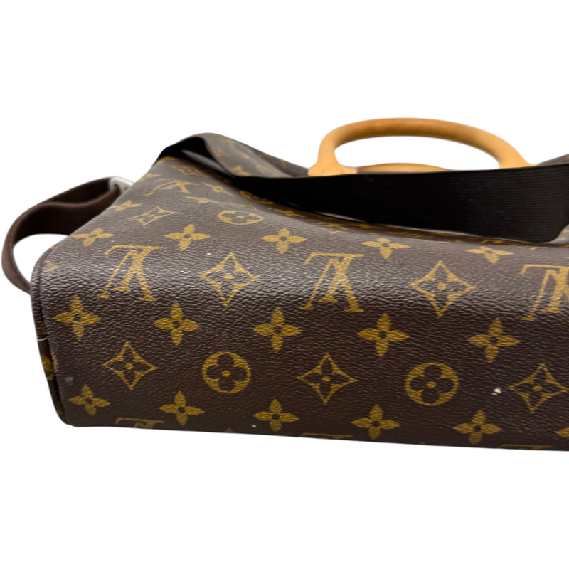 Men's Monogram Horizon Briefcase Brown