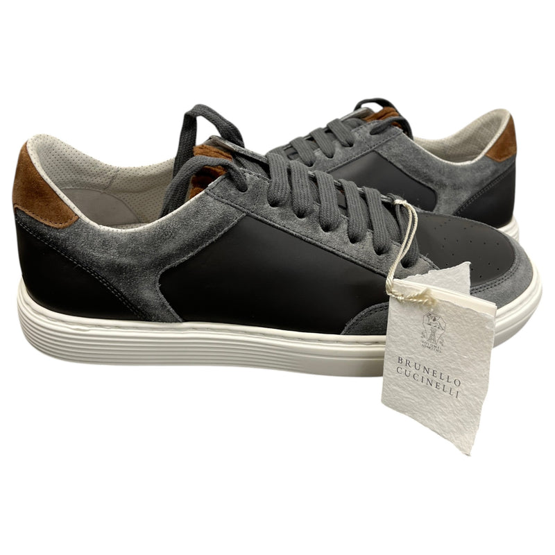 Men's Suede Low Trainers Grey Size UK 8 / EU 42