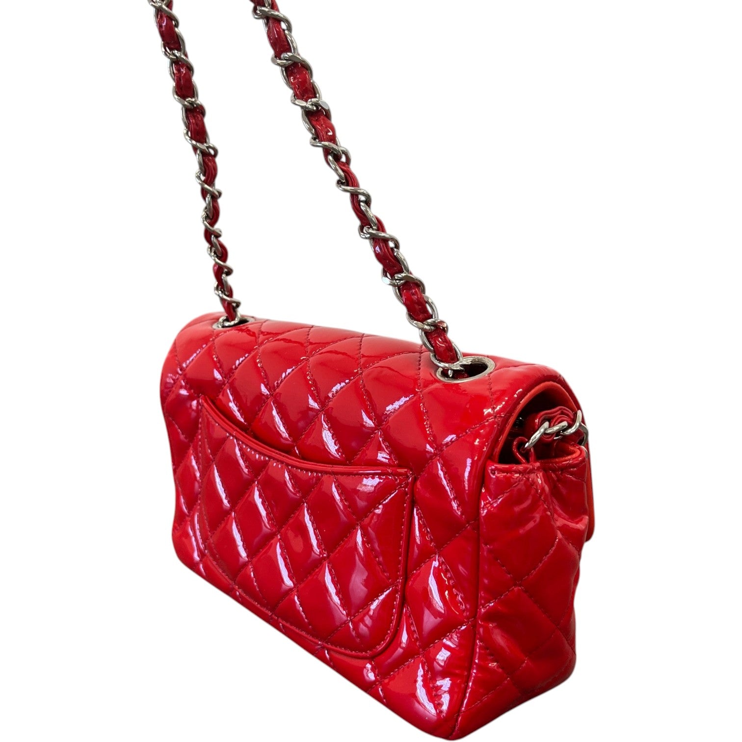 Women's Small Classic Flap Bag Red - Photo 8