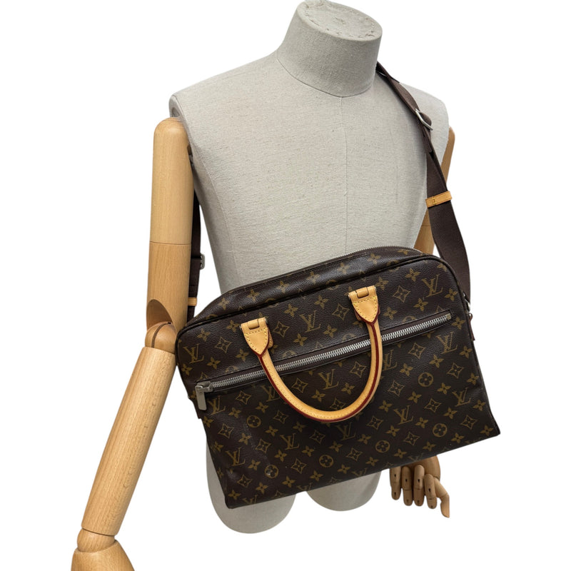 Men's Monogram Horizon Briefcase Brown