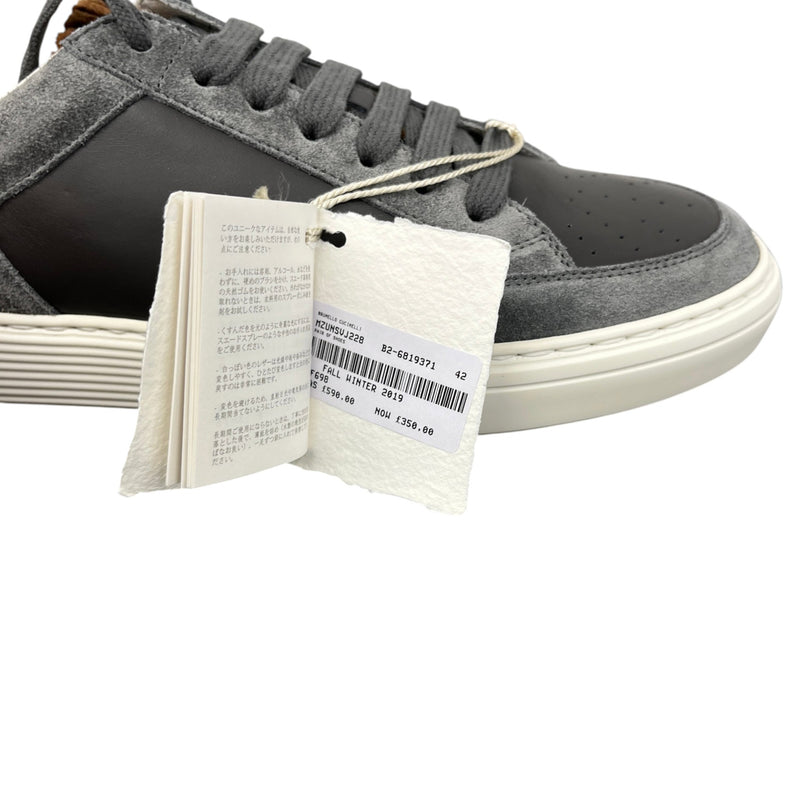 Men's Suede Low Trainers Grey Size UK 8 / EU 42