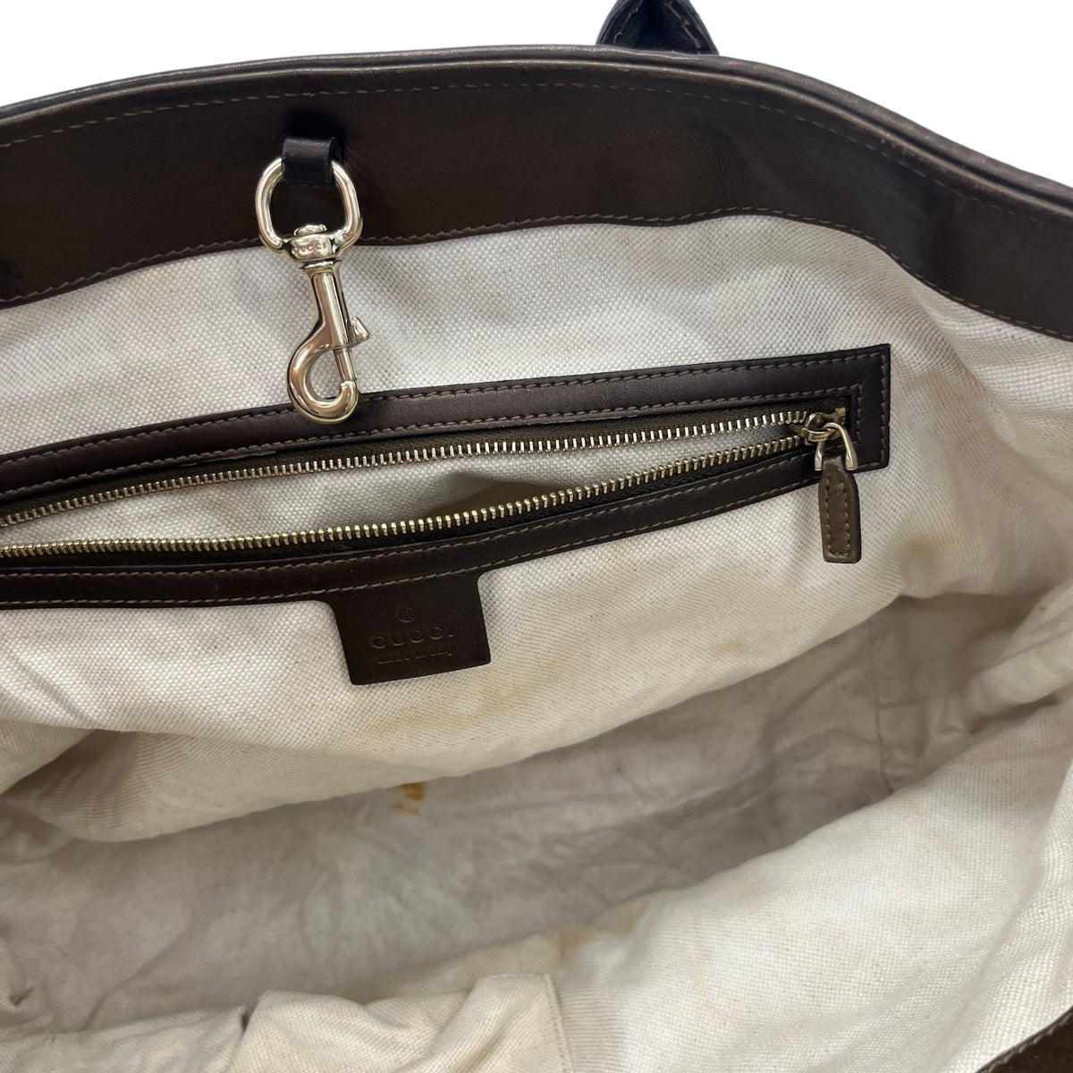 Women's GG Supreme Handbag Brown - Photo 12