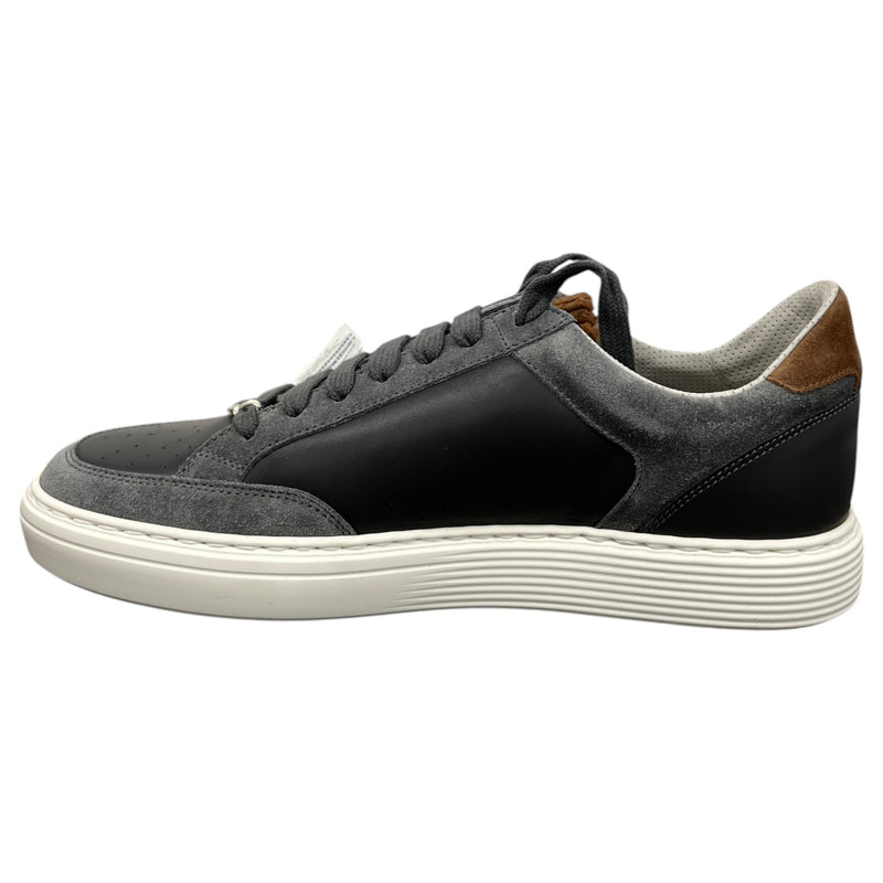 Men's Suede Low Trainers Grey Size UK 8 / EU 42