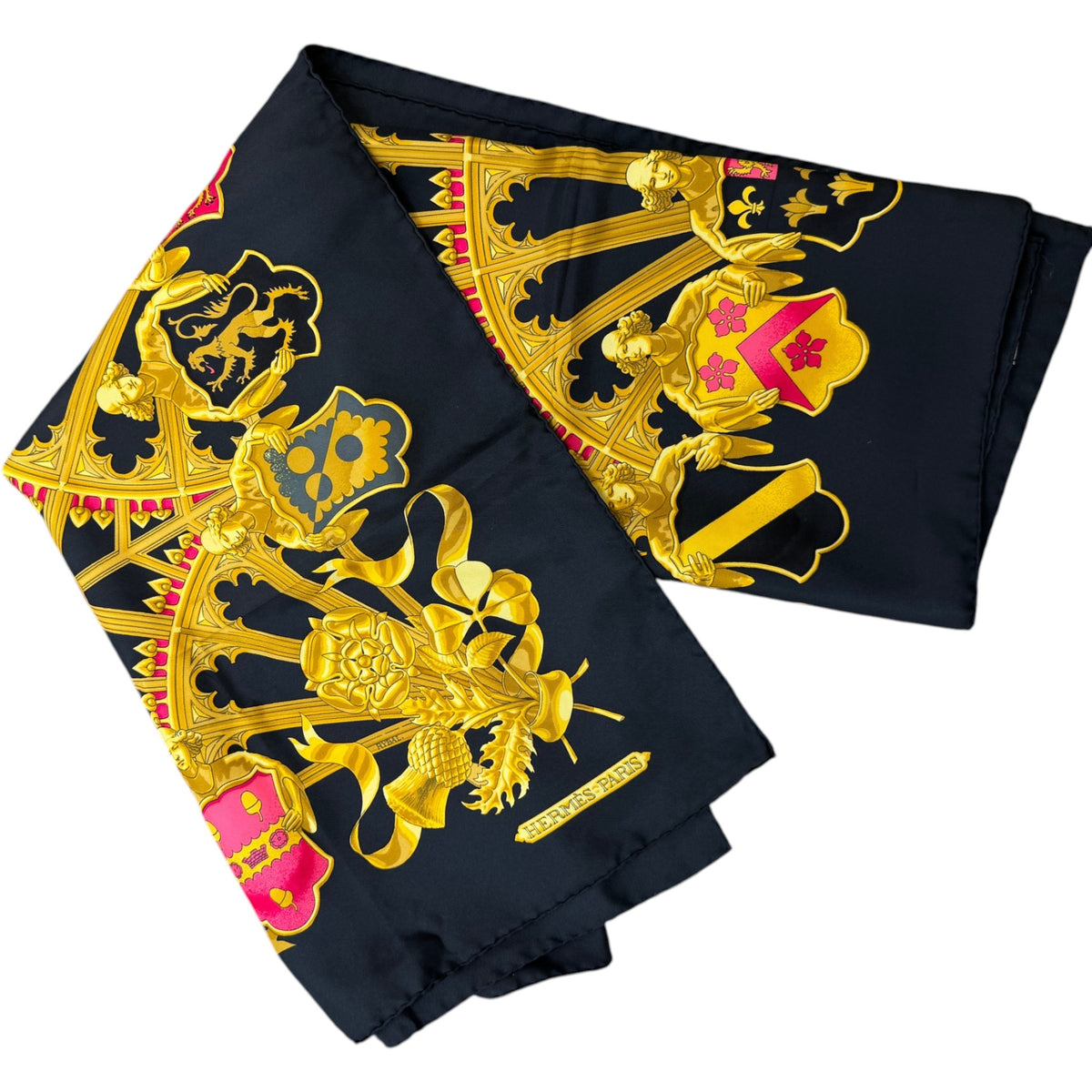 Women's Heraldry Scarf Navy - Photo 1