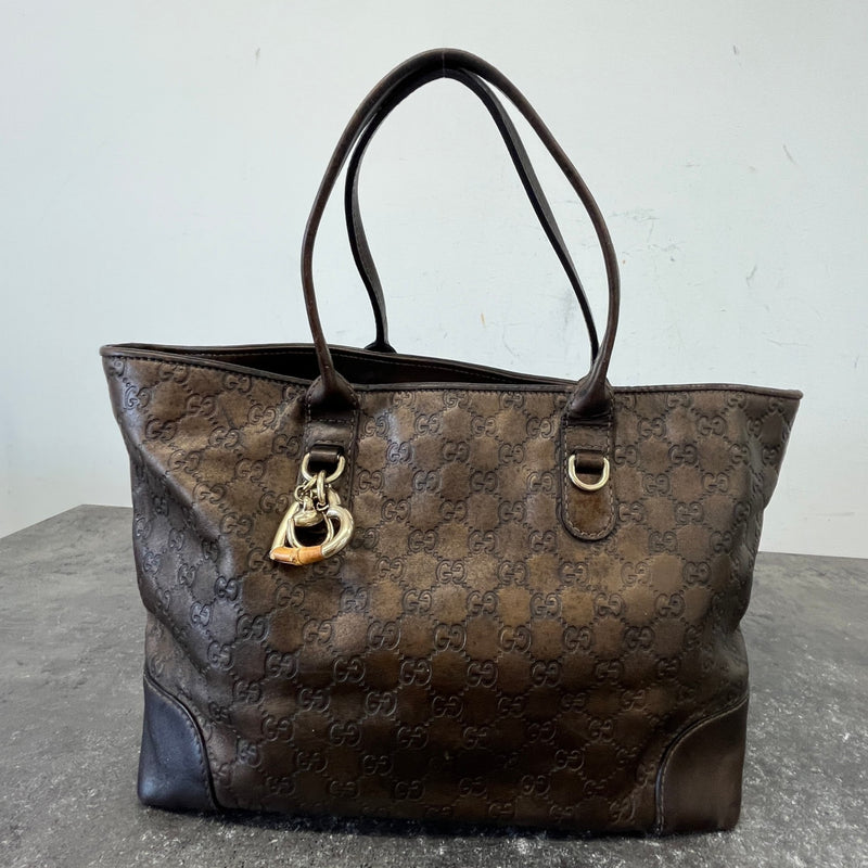 Women's GG Supreme Handbag Brown