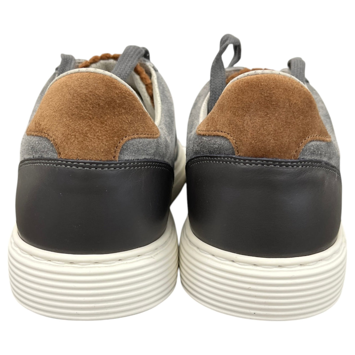 Men's Suede Low Trainers Grey Size UK 8 / EU 42 - Photo 7