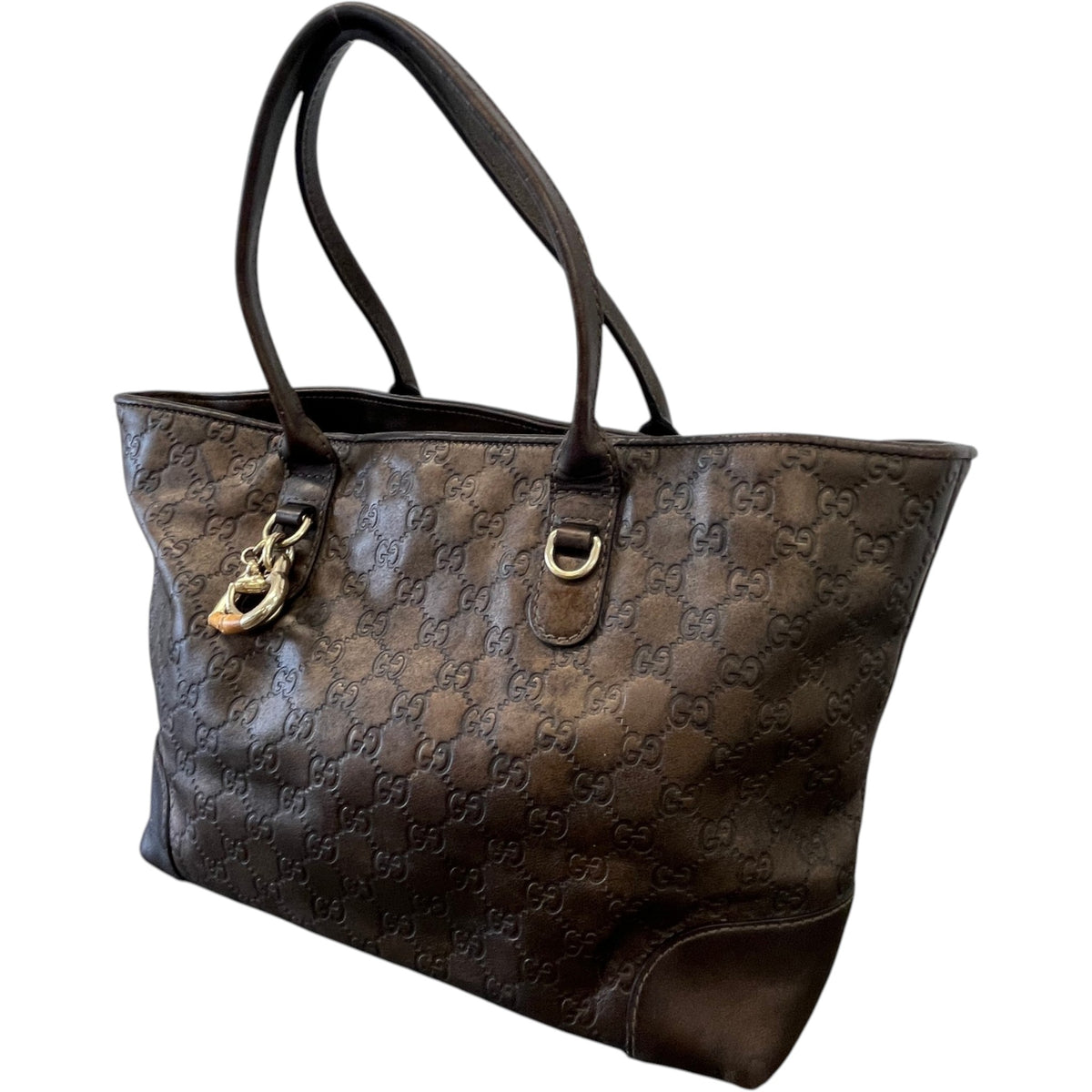 Women's GG Supreme Handbag Brown - Photo 4