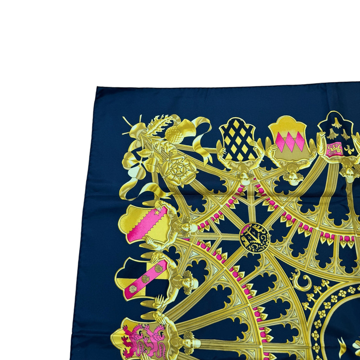 Women's Heraldry Scarf Navy - Photo 6