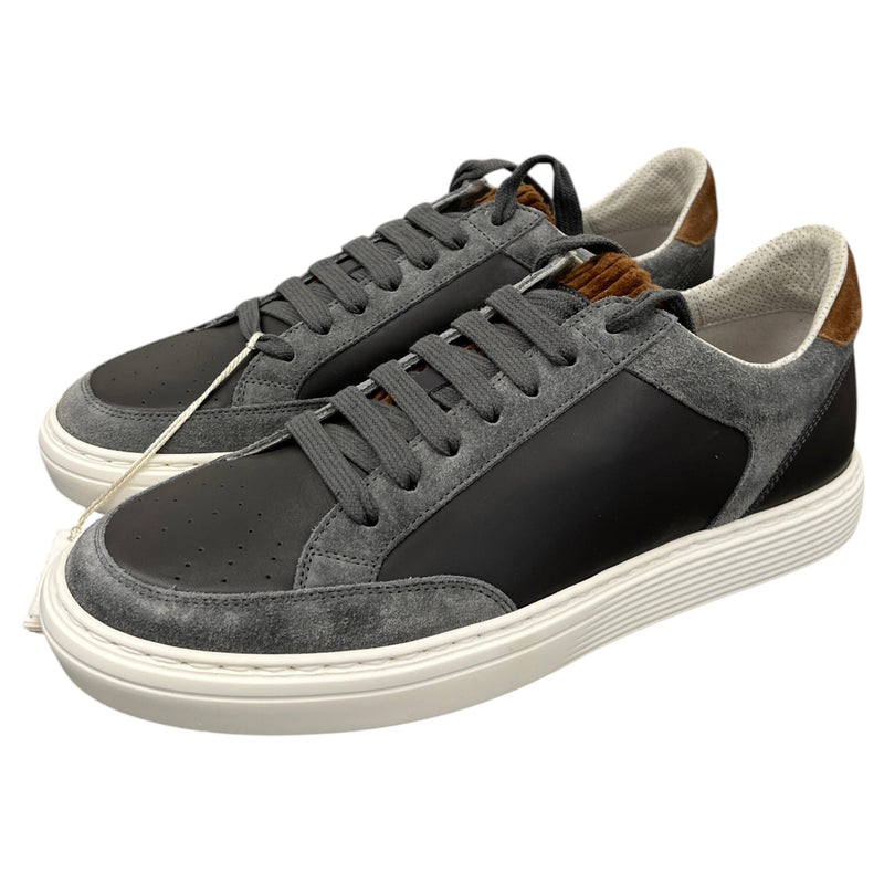 Men's Suede Low Trainers Grey Size UK 8 / EU 42