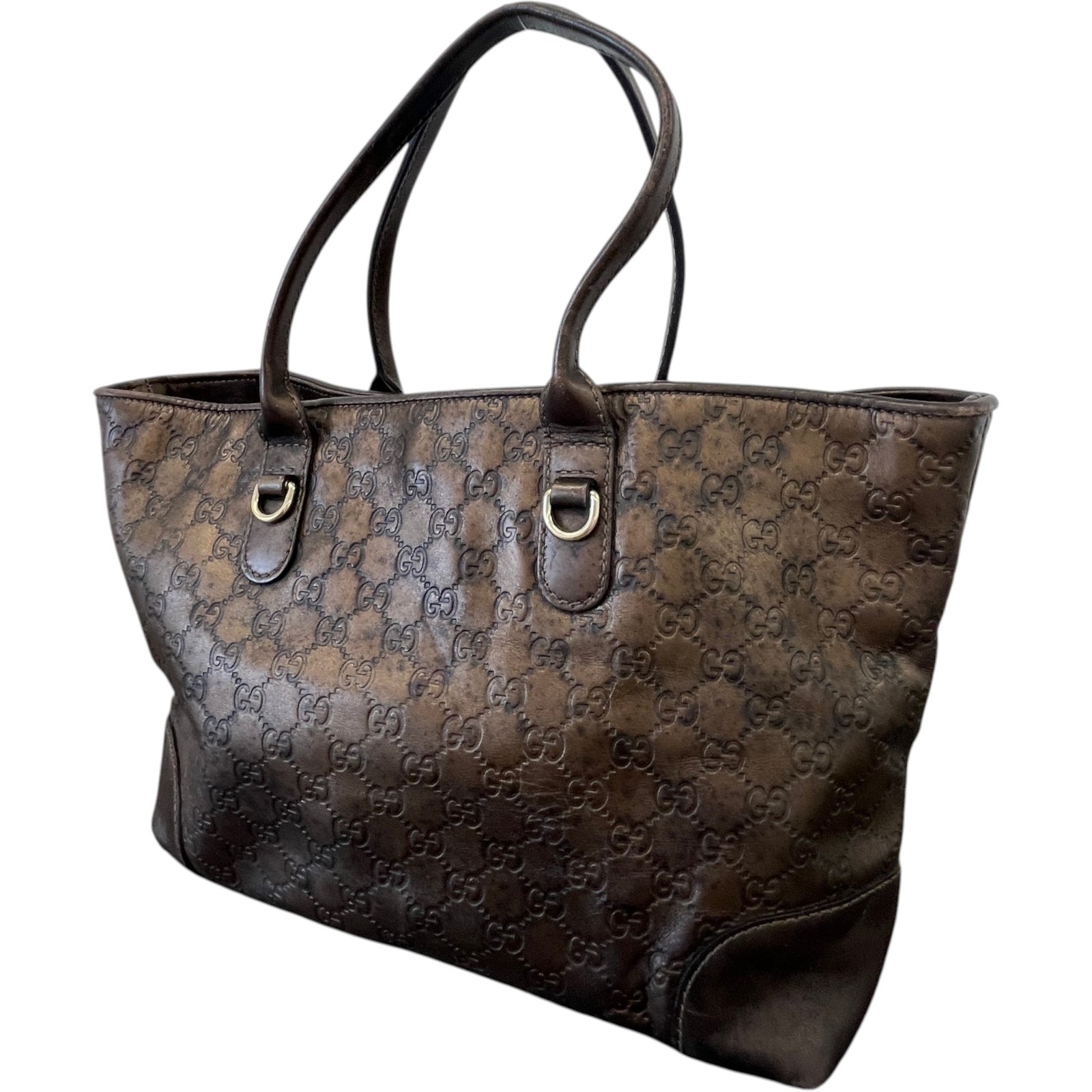 Women's GG Supreme Handbag Brown - Photo 8