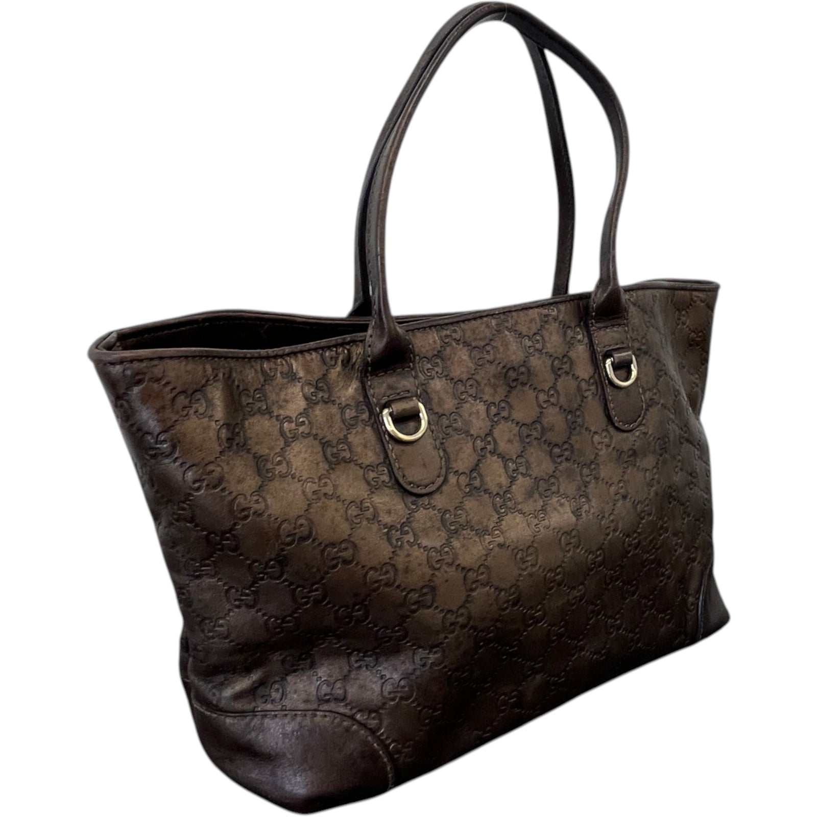 Women's GG Supreme Handbag Brown - Photo 9