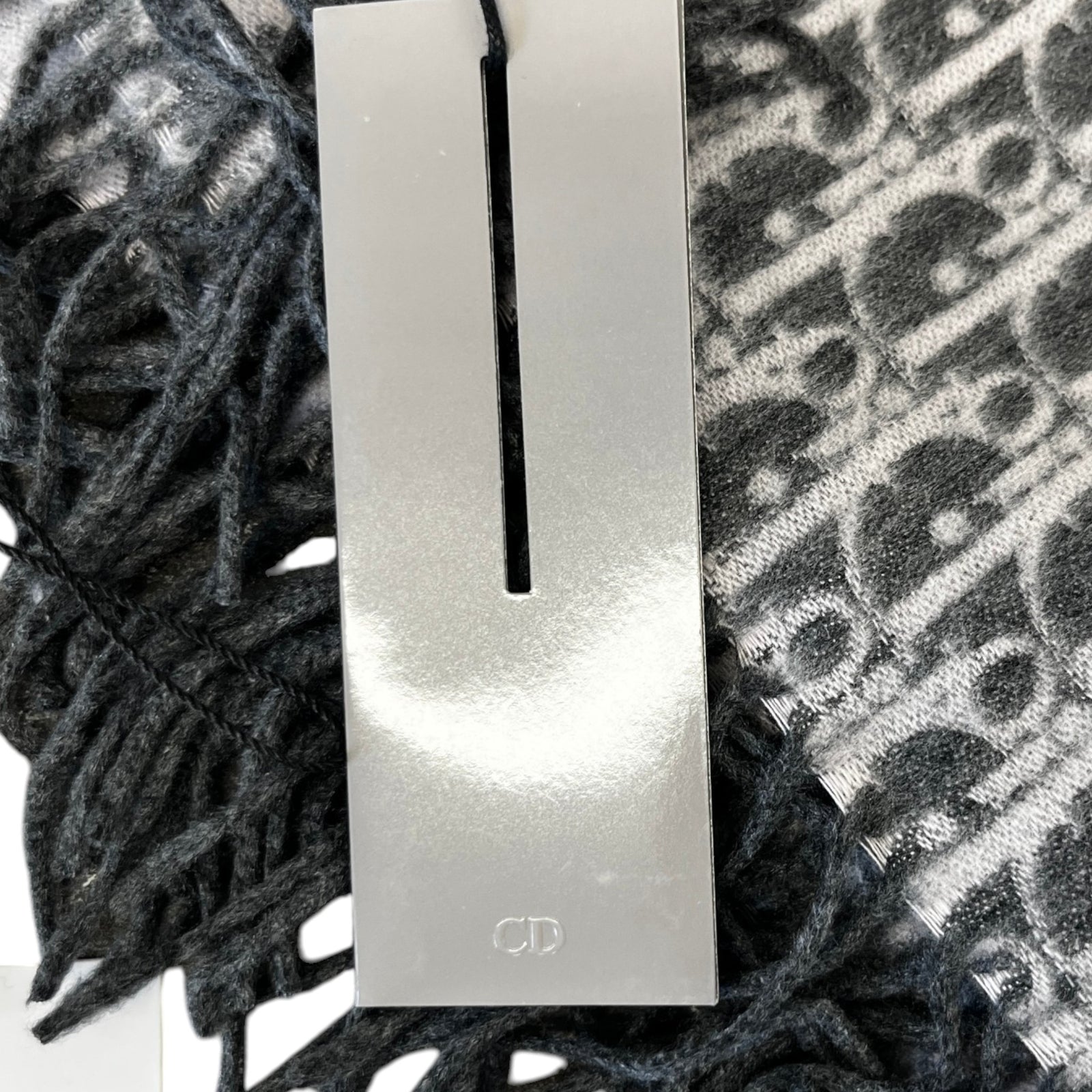 Women's Oblique Scarf Grey - Photo 6