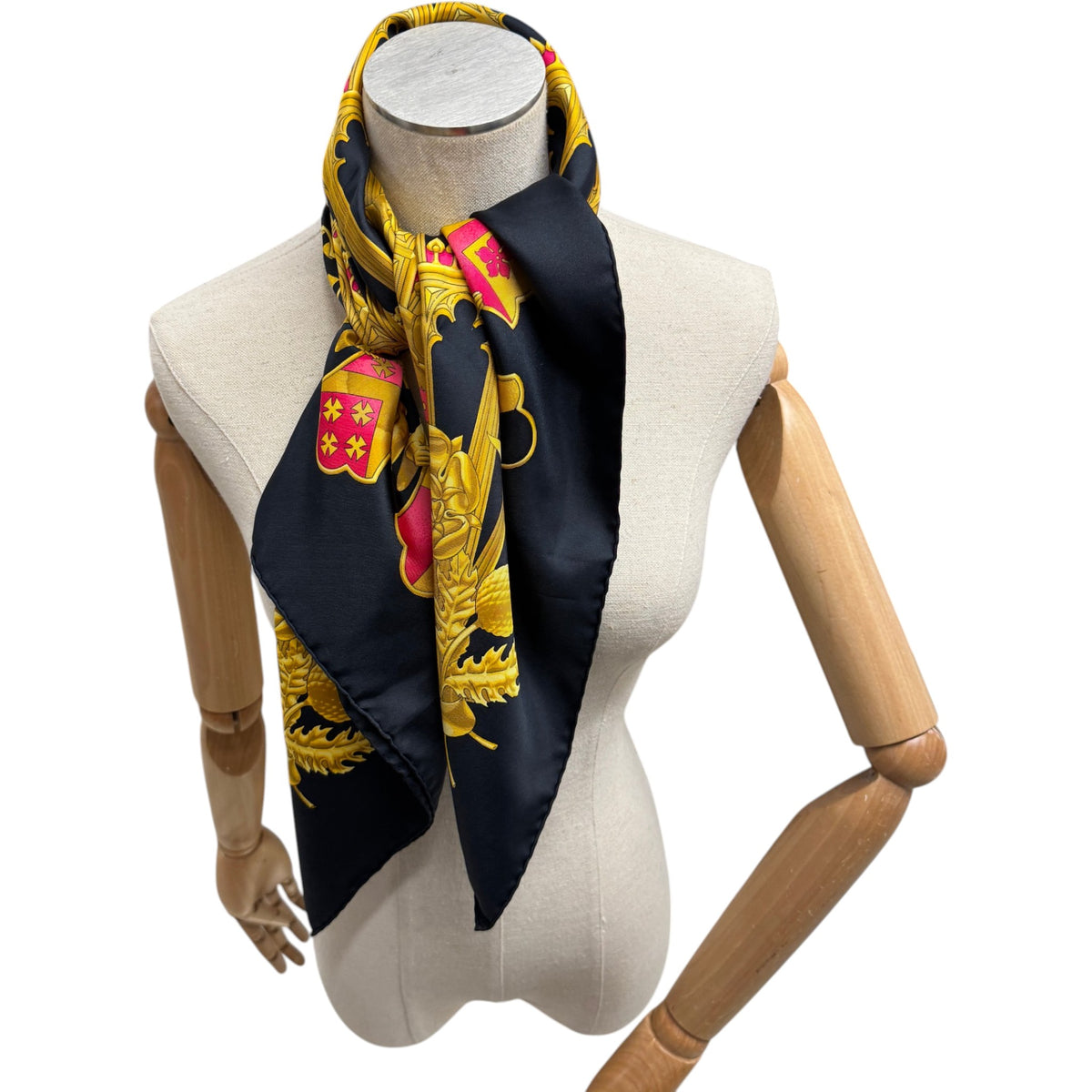 Women's Heraldry Scarf Navy - Photo 2