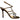 Women's Stone Embellished Strap Heeled Sandals Brown Size EU 38 / UK 5