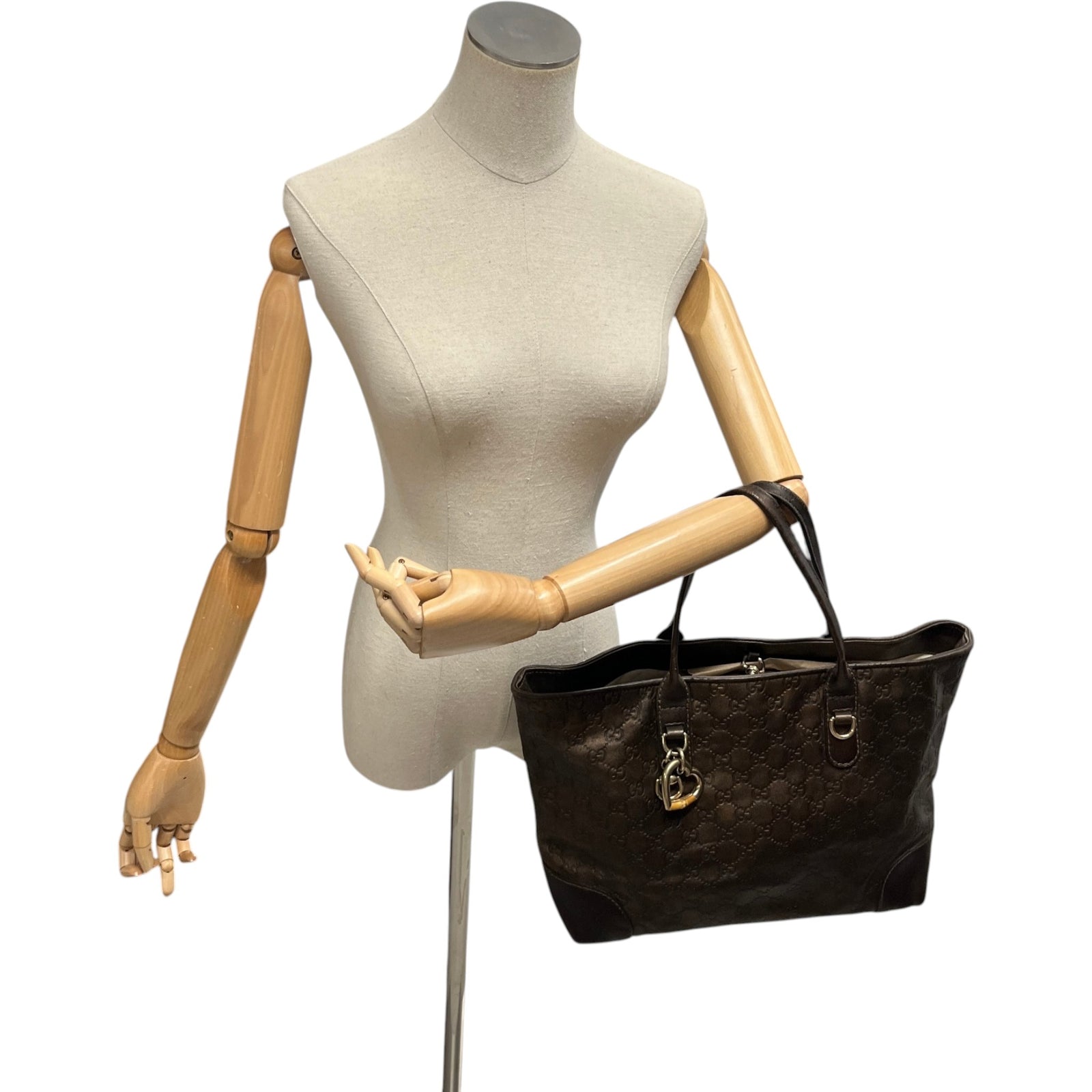Women's GG Supreme Handbag Brown - Photo 2