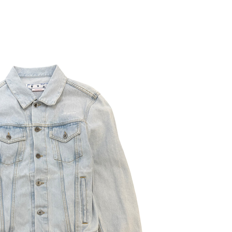 Women's Diag Tab Slim Jacket Blue Size M / UK 10