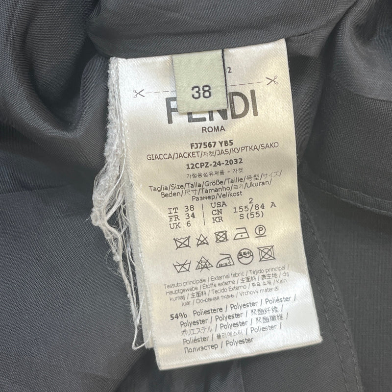 Women's Logo Patch Pocket OverShirt Black Size UK 6 / EU 34