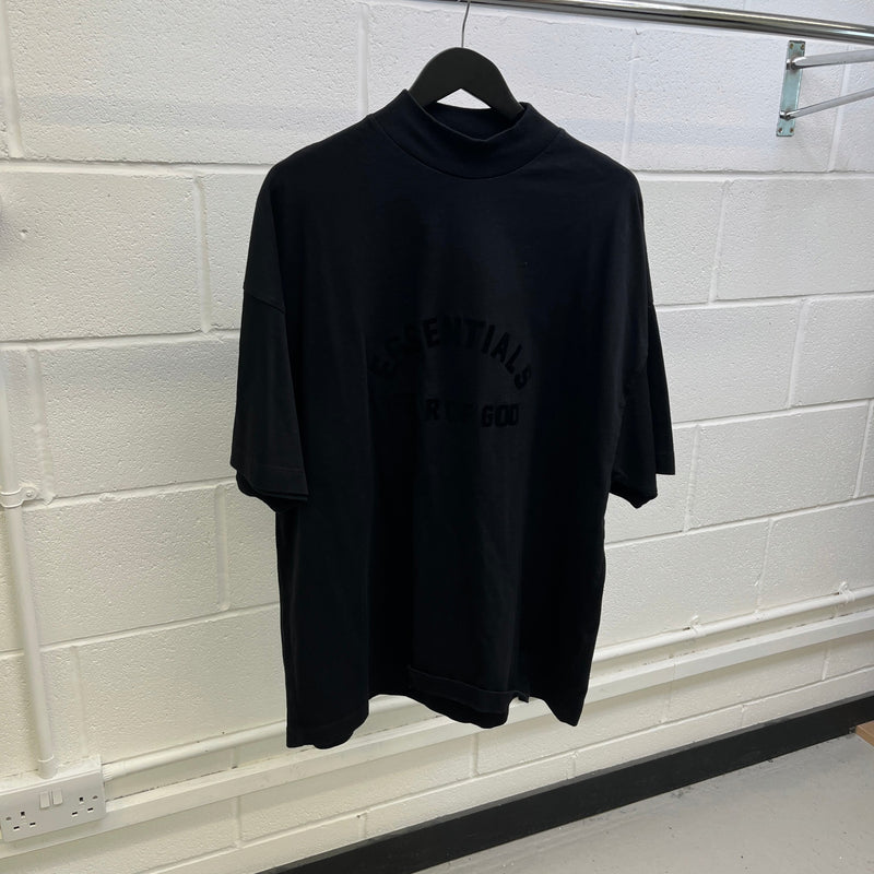 Men's Logo Print T-Shirt Black Size M