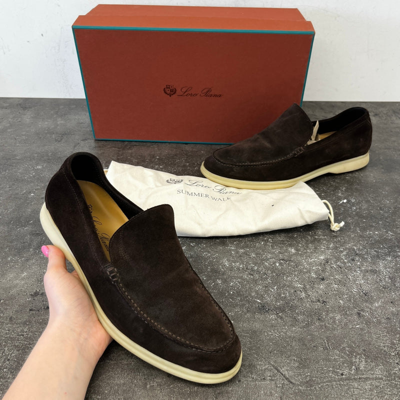 Men's Summer Walk Loafers Brown Size EU 40 / UK 6