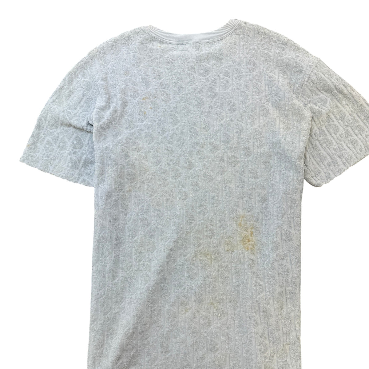 Men's Oblique Towelling T-Shirt Grey Size M - Photo 2