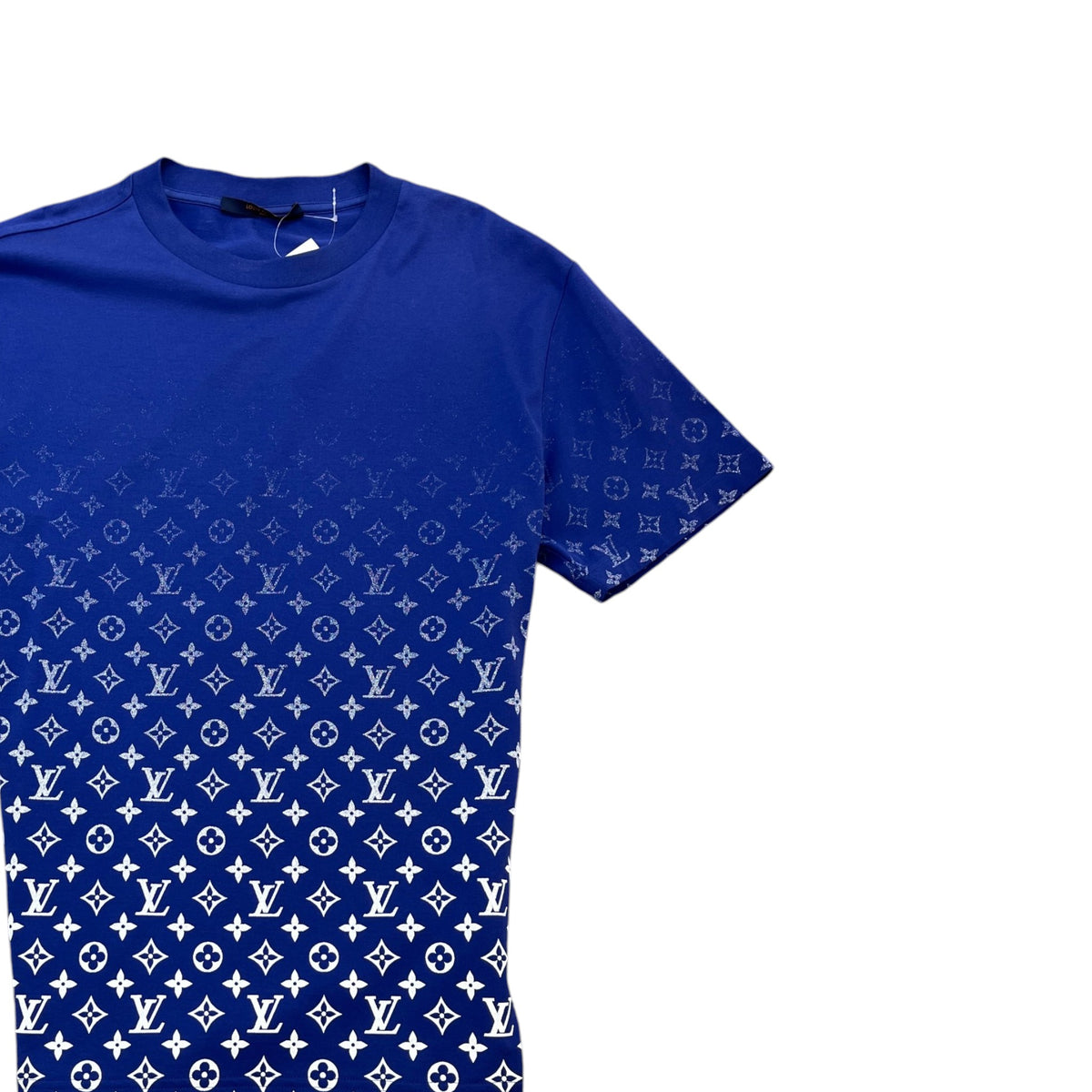 Men's Monogram Gradient T-Shirt Blue Size L - Photo 3