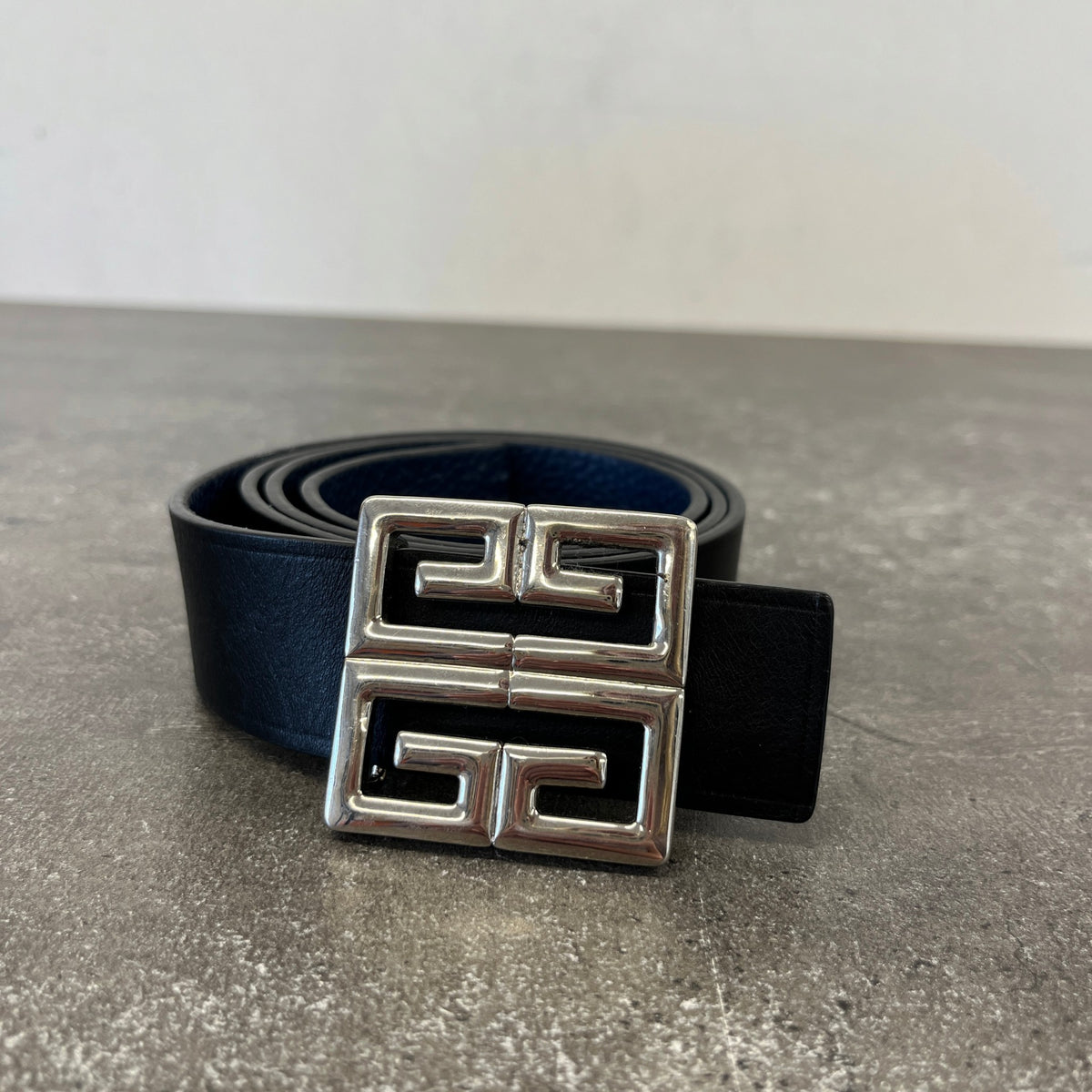 Men's 4G Reversible Belt Navy Size 30" - Photo 12