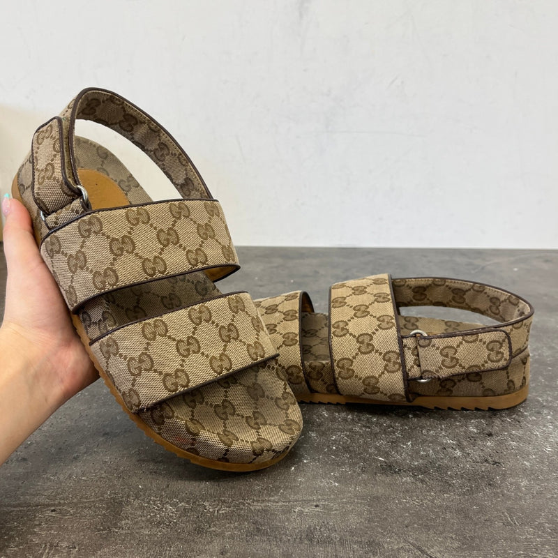 Men's Moritz Gg Supreme Canvas Sandals Beige Size EU 41 / UK 7