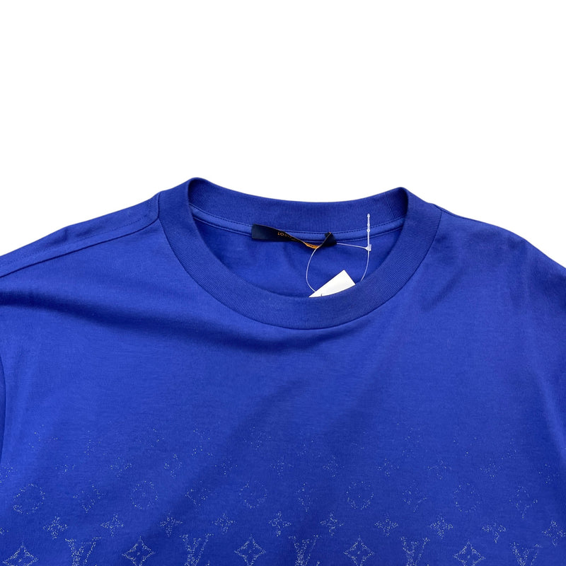 Men's Monogram Gradient T-Shirt Blue Size L