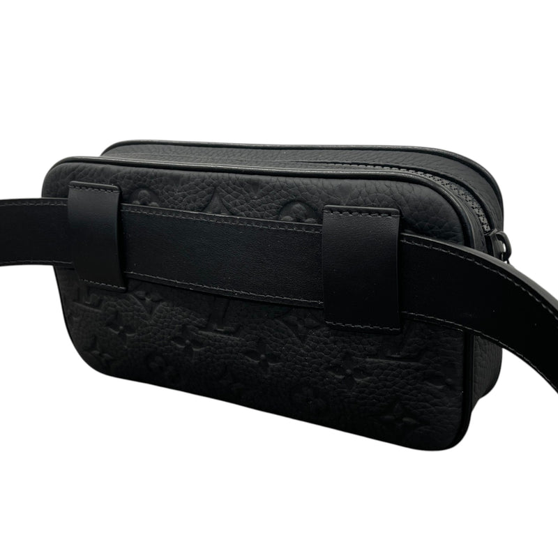 Men's Empreinte Leather Messenger Bag Black