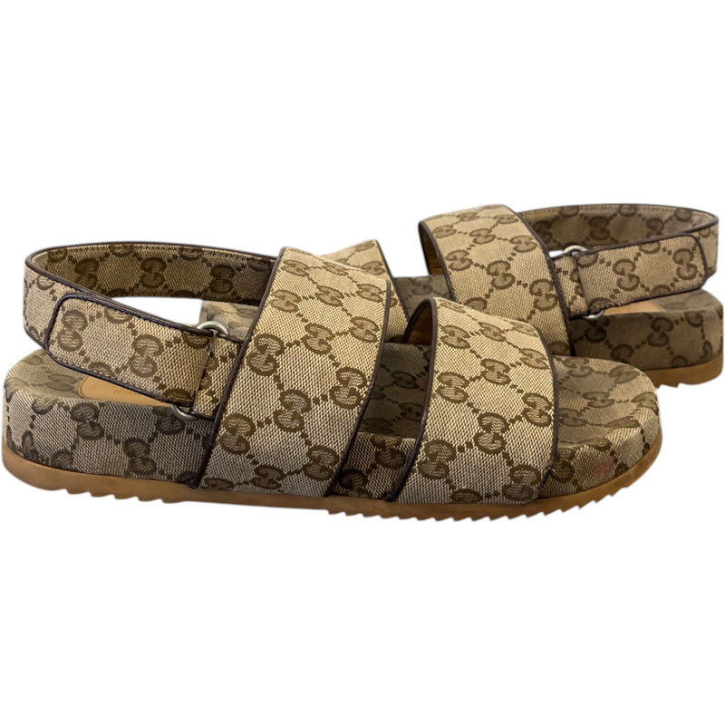Men's Moritz Gg Supreme Canvas Sandals Beige Size EU 41 / UK 7