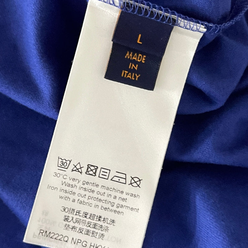 Men's Monogram Gradient T-Shirt Blue Size L
