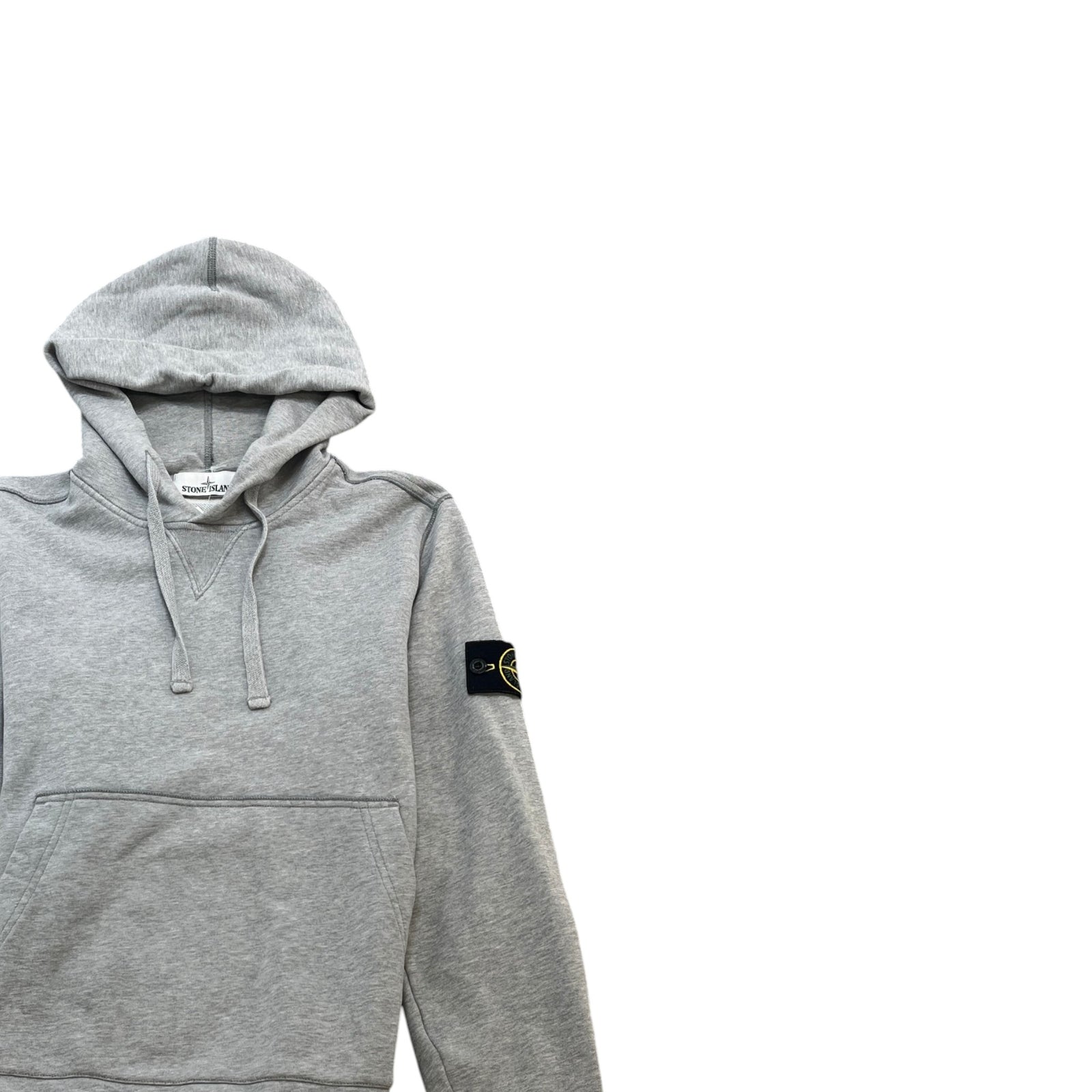 Men's Applique Logo Hoodie Grey Size S - Photo 3