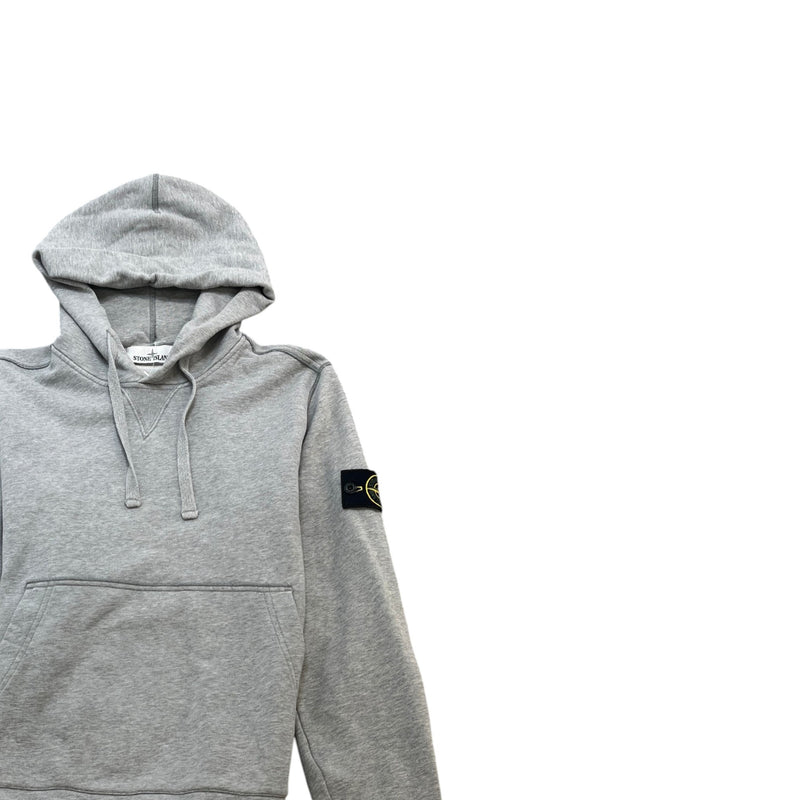 Men's Applique Logo Hoodie Grey Size S