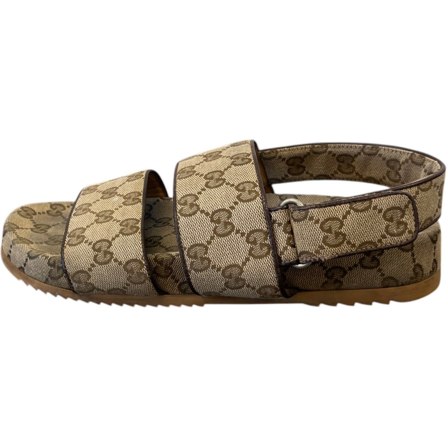 Men's Moritz Gg Supreme Canvas Sandals Beige Size EU 41 / UK 7 - Photo 5