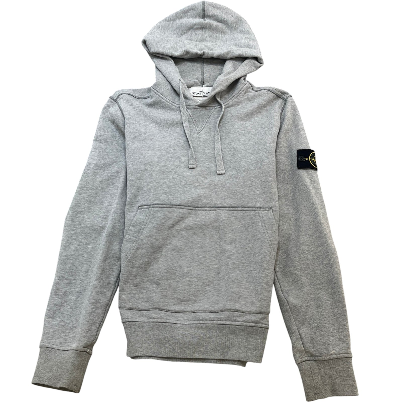 Men's Applique Logo Hoodie Grey Size S - Photo 1