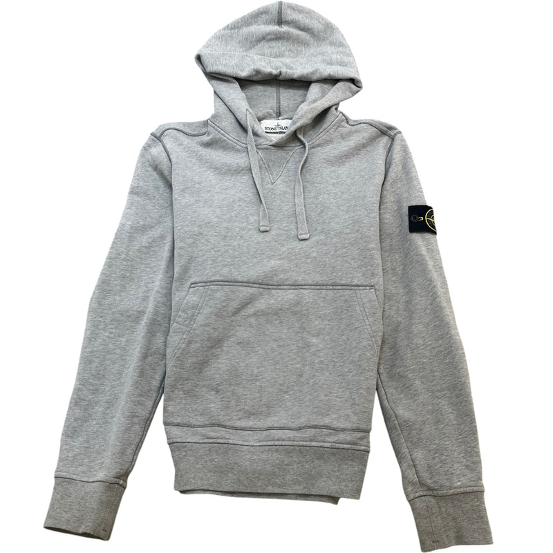 Men's Applique Logo Hoodie Grey Size S