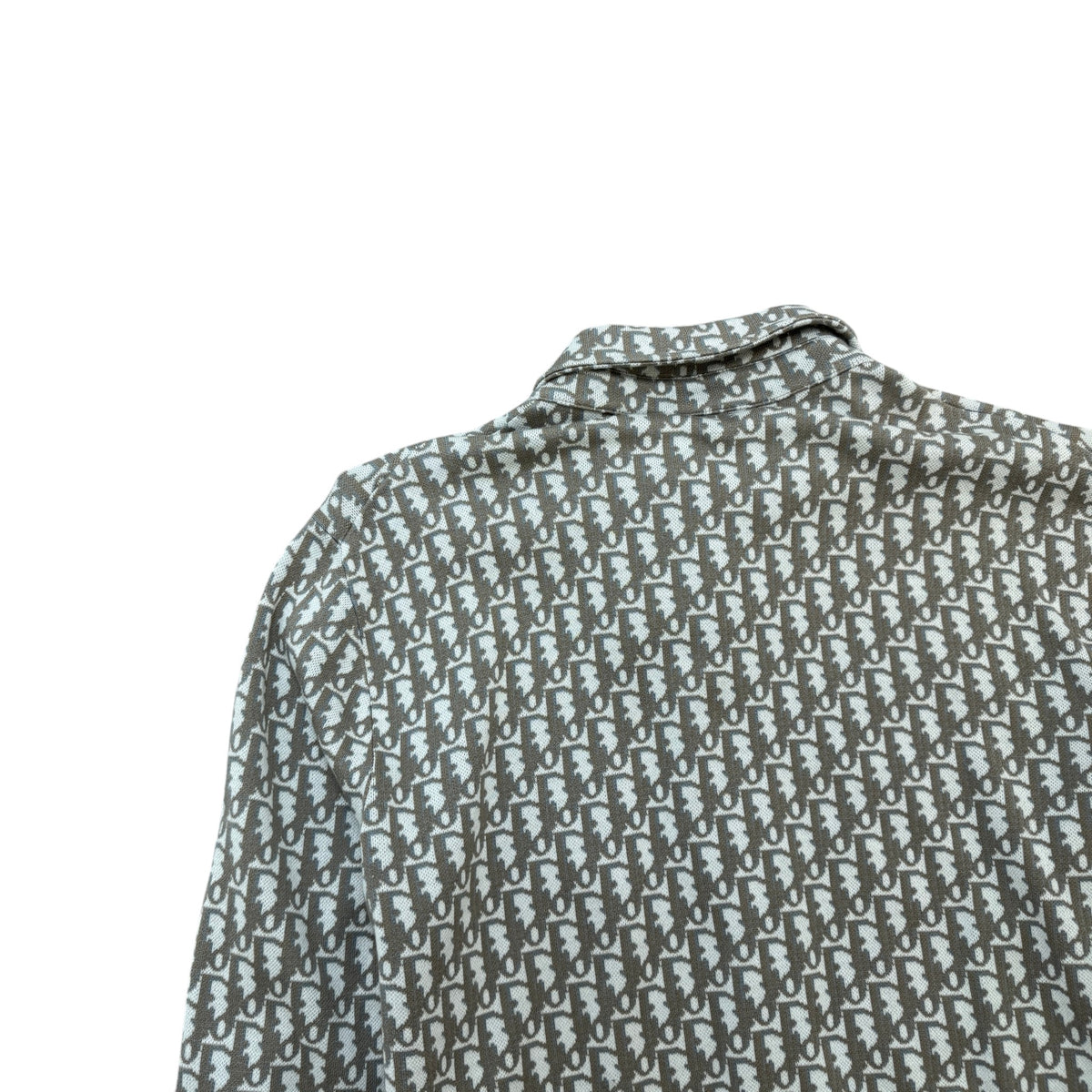 Men's Oblique Jacquard Shirt Brown Size M - Photo 6