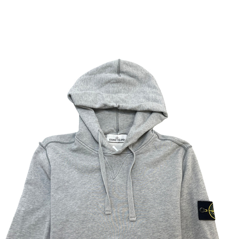 Men's Applique Logo Hoodie Grey Size S