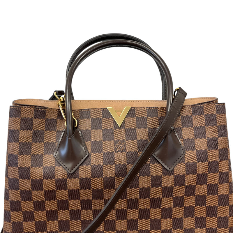 Women's Damier Ebene Kensington Handbag Brown