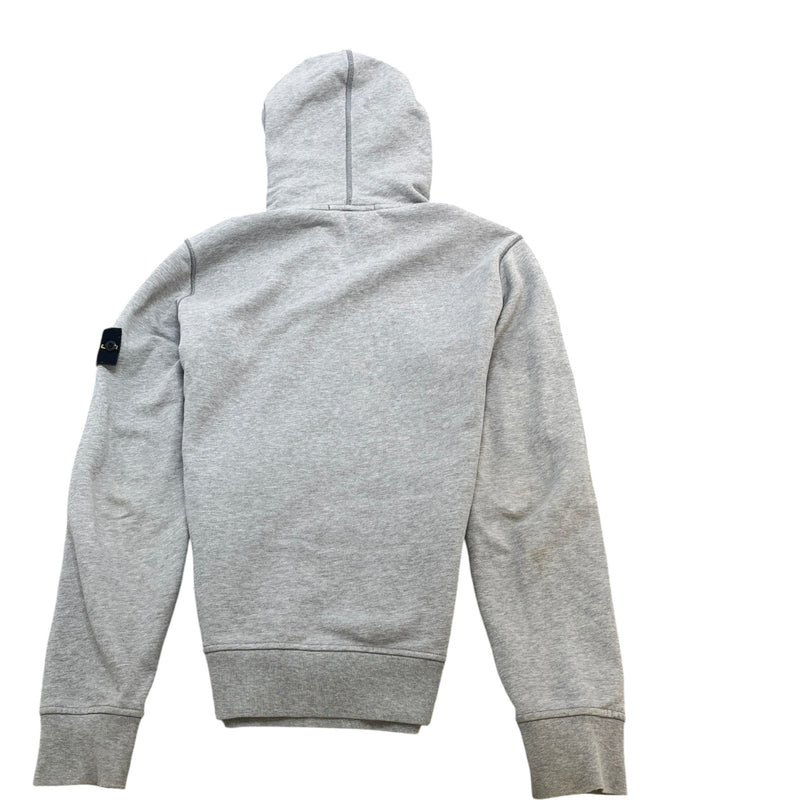 Men's Applique Logo Hoodie Grey Size S