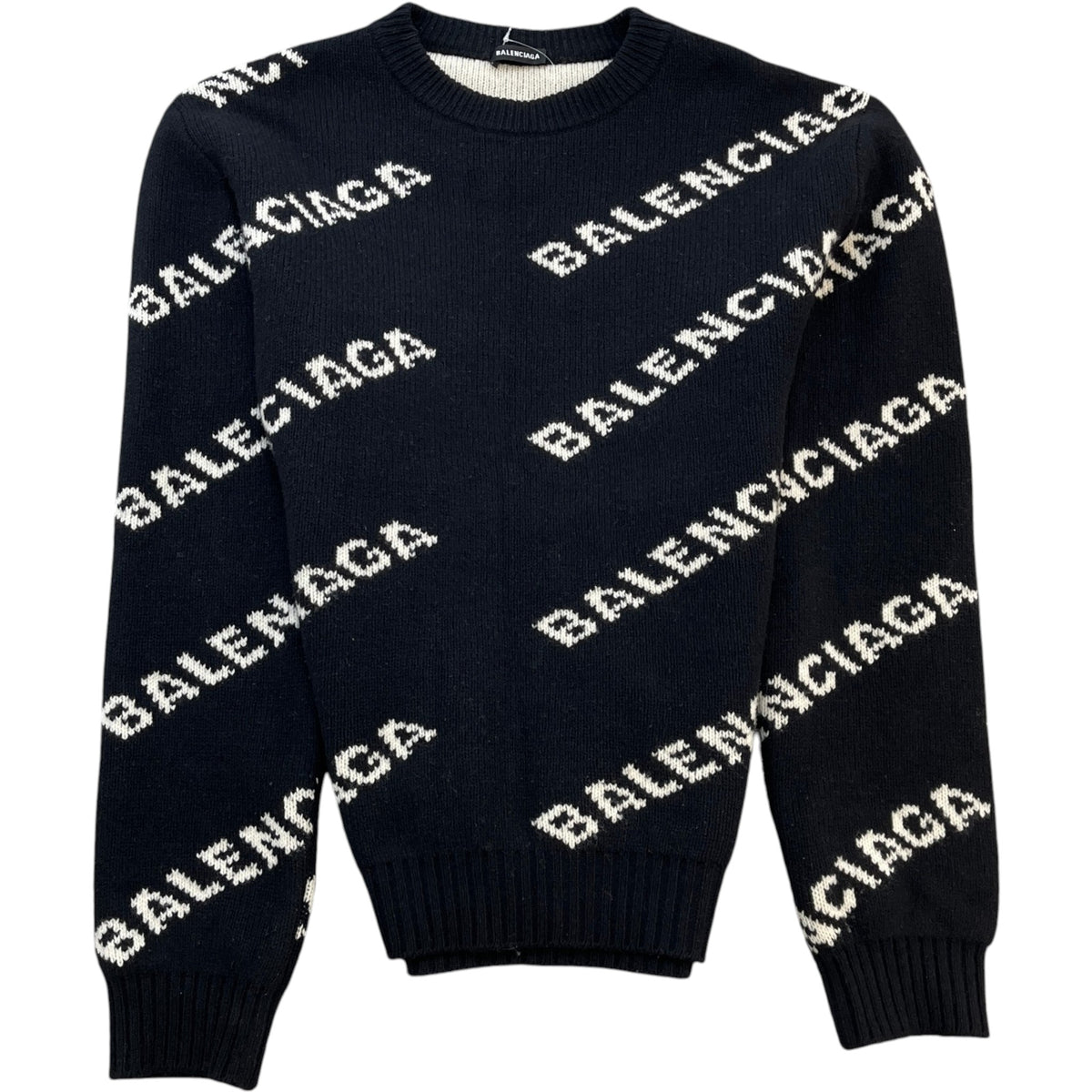 Men's Logo Print Sweatshirt Black Size L - Photo 1