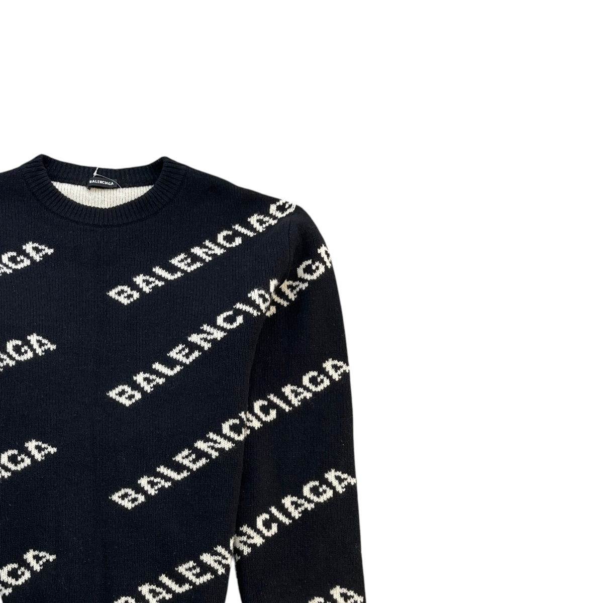 Men's Logo Print Sweatshirt Black Size L - Photo 3