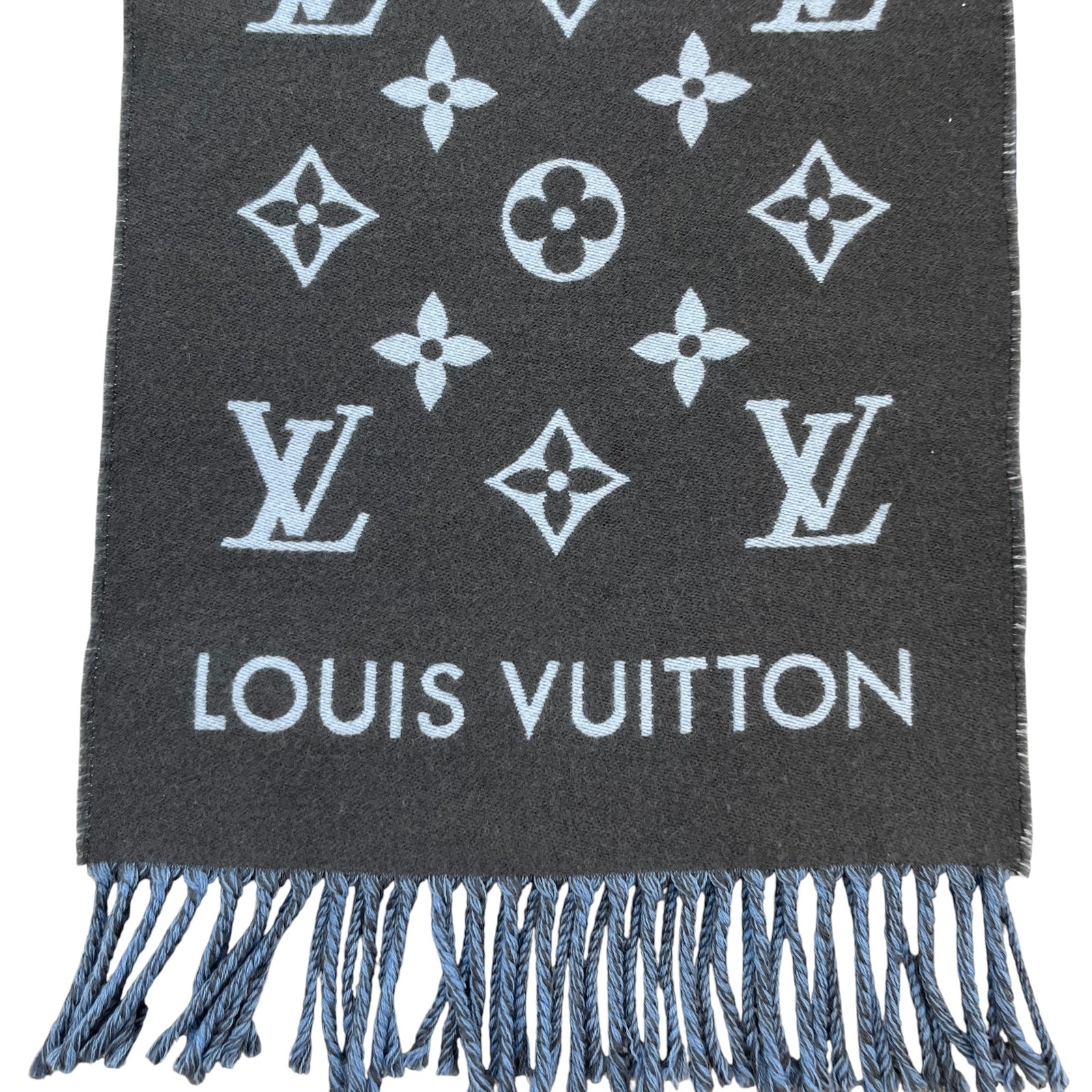 Women's All About Monogram Scarf Blue - Photo 5