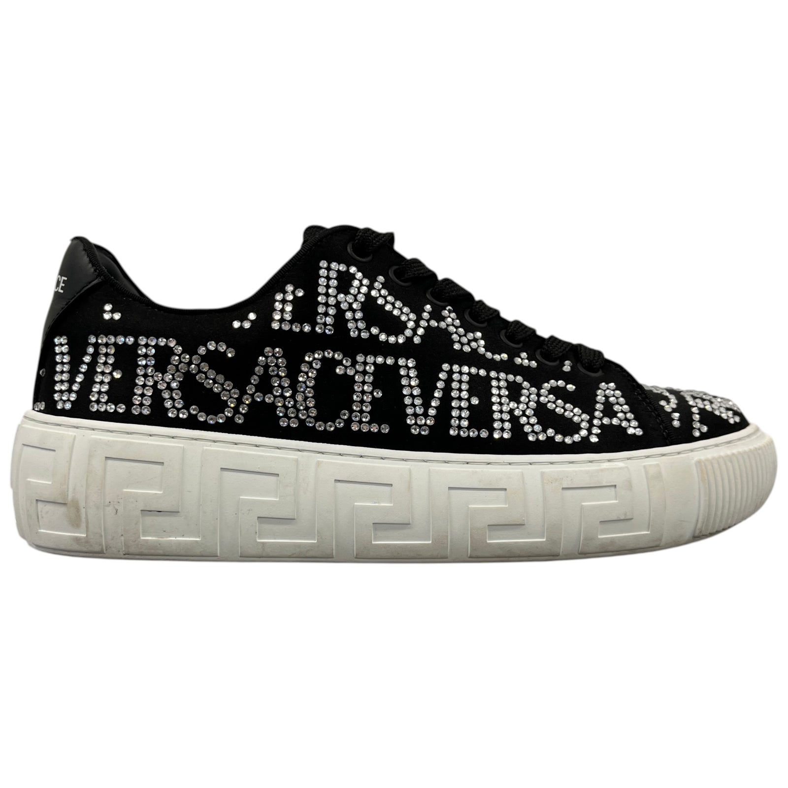 Women's Crystal Logo Low Trainers Black Size EU 39 / UK 6 - Photo 1