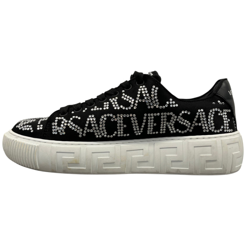Women's Crystal Logo Low Trainers Black Size EU 39 / UK 6