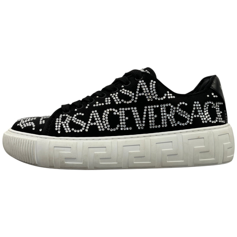 Women's Crystal Logo Low Trainers Black Size EU 39 / UK 6